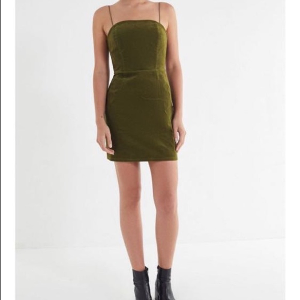 Mini dress with adjustable shoulder straps